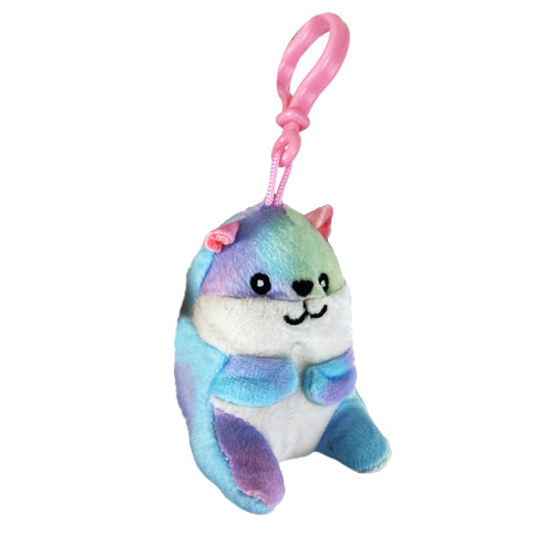(Mis 0) CRICETO ARCOBALENO Peluche 8cm c/Bagclip…x24…x642